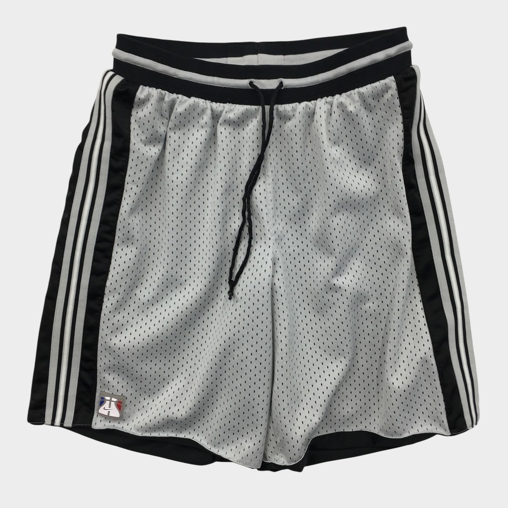 Nike Supreme Court Basketball Shorts Mens Reversible Mesh Black White Striped